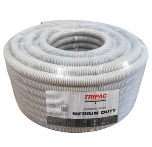 Corrugated Conduit Grey 32MM X 10M-0