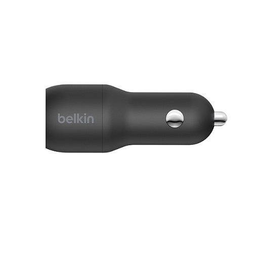 Belkin Boost Charge CCE002BT1MBK Car Charger Dual USB-A 24W Micro-USB To USB-A Cable (1M) Black-11310