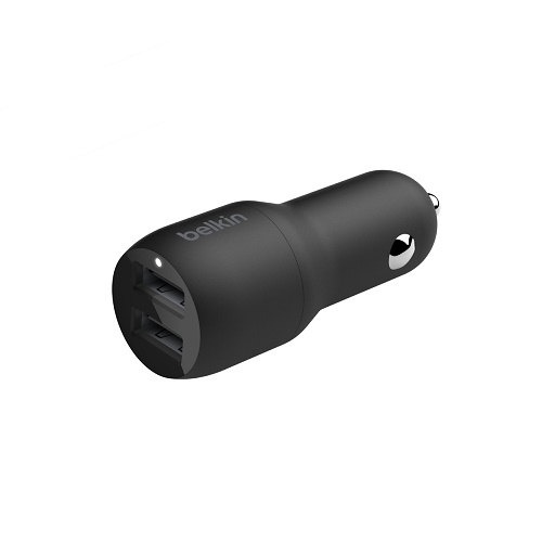 Belkin CCB001BTBK Boost Charge Dual USB-A Car Charger 24W Black-0