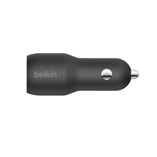 Belkin CCB001BTBK Boost Charge Dual USB-A Car Charger 24W Black-11308