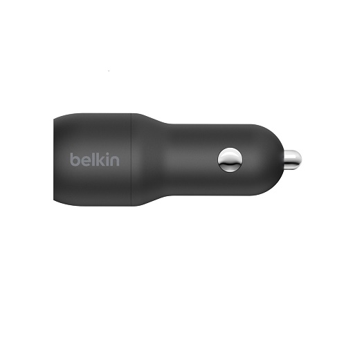 Belkin CCE001BT1MBK Car Charger Dual USB-A 24W USB-A To USB-C® 1M Cable Black-11320