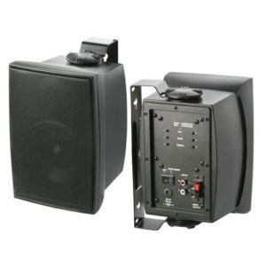 Accento Active Stereo Amplifier Speaker Pair With Remote Control Black-0