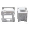 Jack Shuttered Cat6 RJ45 K/110 White-0