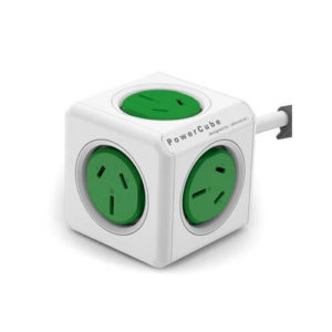 Powercube Extended 5 Outlets Docking Mount With 1.5M Lead Green-0