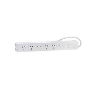 Jackson 6 Outlet Surge Protected Powerboard White-0