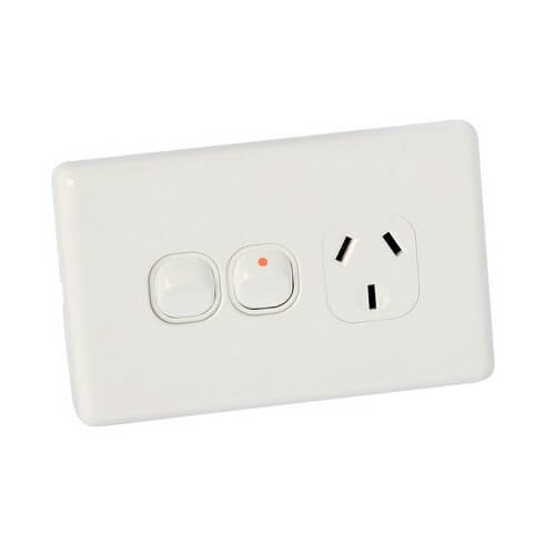 Wall AC Power Outlet Plus 10A 250V With Extra Switch-0