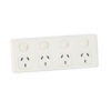 Four Way 10A 250V AC Power Outlet White-0