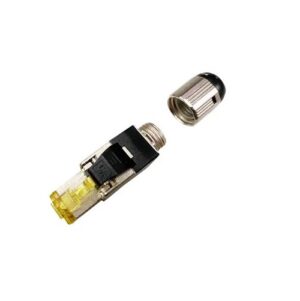 MSS Copper Category 6A Fully Shielded RJ45 Plug for Field Termination Silver