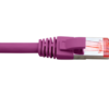 Cat6A Shielded Purple Patch Lead 0.5M-0