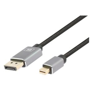 KONIX Mini Displayport 1.4 to Displayport 1.4 Cable Supports 8Kx4K 1M