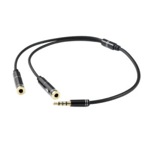 TRRS to Earphone & Microphone Cable 30CM 3.5MM 4 Pole