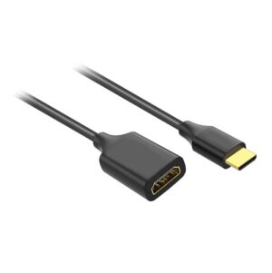 KONIX Mini HDMI To HDMI Adaptor Cable 25CM