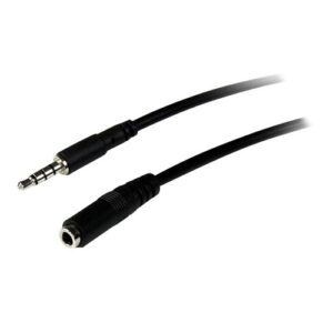 Startech 2M 3.5MM Audio Extension Cable Black