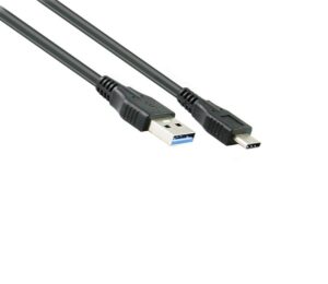 2M USB 3.0 AM to Type-C Male Cable 28+24AWG Supports 5Gbps