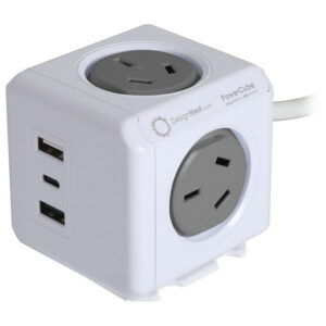 Powercube Extended - 4 Power Outlets White