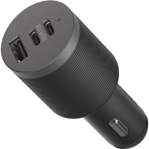 OtterBox USB-C 72W Triple Port Premium Pro Fast Car Charger Black