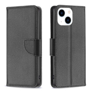 Leather Case to Suit Apple iPhone 15 Black