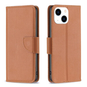 Leather Case to Suit Apple iPhone 15 Brown
