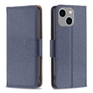 Leather Case To Suit Apple iPhone 15 Plus Blue
