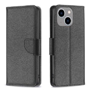 Leather Case To Suit Apple iPhone 15 Plus Black