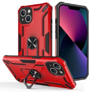 Hard Shell Armour Case For iPhone 15 Red