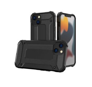 Dual Layer Tough Case for iPhone 15 Plus Black