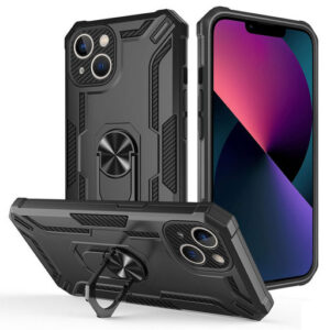 Hard Shell Armour Case for iPhone 15 Plus BlACK
