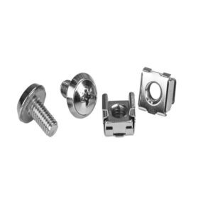 StarTech.com 100 Pkg M6 Mounting Screws And Cage Nuts For Server Rack Cabinet