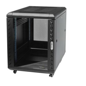 StarTech.com 12U 29inch Knock-Down Server Rack Cabinet With Casters