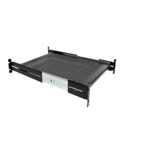 StarTech.com 2U 20 To 30inch Adjustable Mounting Depth Vented Sliding Rack Mount Shelf