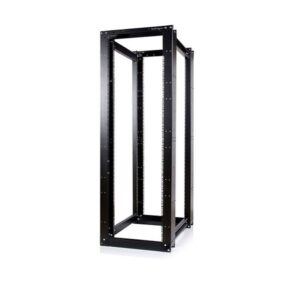 StarTech.com 45U 4 Post Open Frame Server Equipment Rack Black