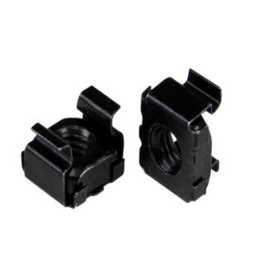 StarTech.com M6 Cage Nuts 50 Pack Black