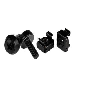 StarTech.com M5 x 12mm - Screws And Cage Nuts Black