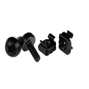 StarTech.com M5 x 12mm - Screws And Cage Nuts Black