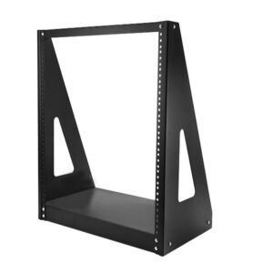 StarTech.com 2-Post 12U 19inch Heavy-Duty Desktop Server Rack Small Open Frame Black