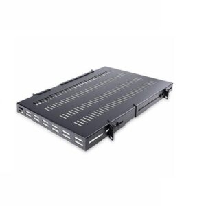 StarTech.com 1U 4-Post 19.5 to 38inch Adjustable Mounting Depth Vented Rack Mount Shelf