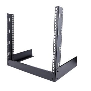StarTech.com 8U 19inch 2-Post Desktop Open Frame Rack Black
