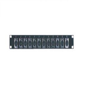 Australian Monitor Patch Panel 1RU Panel with 12 x XLR-3M