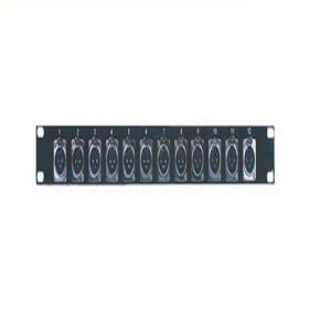 Australian Monitor Patch Panel 1RU Panel with 12 x XLR-3F
