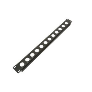 1RU 12x XLR Socket Unequipped 19inch Rack