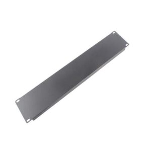 2U 19inch Blanking Panel Black Metal