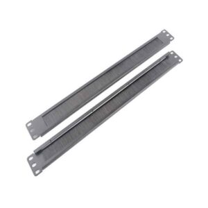 LDR 1U 19inch Cable Management Brush Rail (Brush Panel) Black Metal Construction