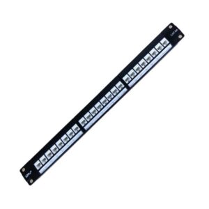 LDR 24 Port Cat6A UTP Patch Panel Rack Mount - 1U
