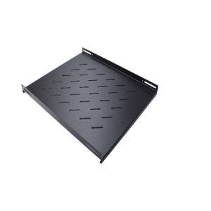 LDR Fixed 1U 550mm Deep Shelf Black
