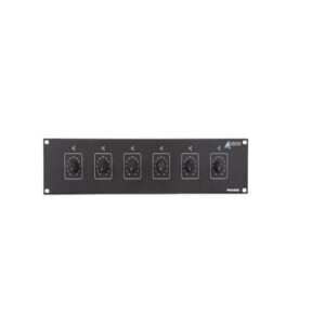 Australian Monitors 6 x 25W Attenuators On A 2RU Panel