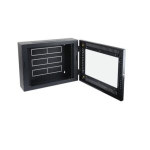 19inch Wall Mount Cabinets 200mm Deep 6RU Lockable Slim Rack Black