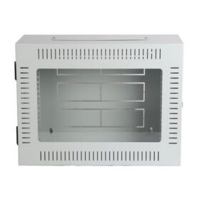 19inch Wall Mount Cabinets 200mm Deep 6RU Lockable Slim Rack White