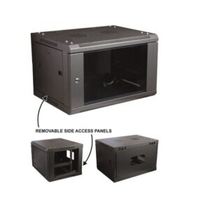 4RU 300Deep Cabinet Glass Door Without Vents Assembled
