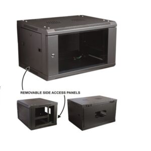 4RU 600mm Deep Assembled Glass Door Without Vents Cabinet