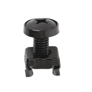 Rack Cabinet Cage Nuts 100 Sets Black
